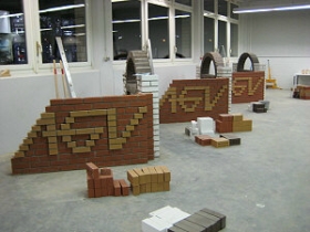 Mauerstücke der Maurer