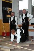 Zimmerer bei der Arbeit