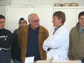 Herr Michael Schmitt Berufsschule SLS und Herr Schweizer