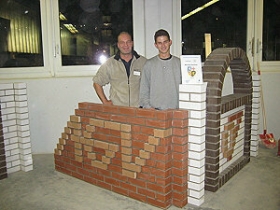 Michael Stollner und seine fertige Wettbewerbsarbeit